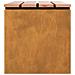 Panchina da giardino Ruggine 100 x 40 x 43 cm acciaio corten - Foto miniatura 6