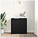 Credenza Rovere Nero 70 x 35,5 x 67,5 cm Legno multistrato - Foto miniatura 4