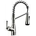 Rubinetto per lavello da cucina, Blackswan, tipo M338, modello nichelato con 4 modalità e doccia mobile, misura 42 cm - Foto miniatura 1