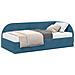 Struttura Letto Angolare con Materasso 2 pcs Blu Velluto - Foto miniatura 1