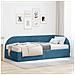 Struttura Letto Angolare con Materasso 2 pcs Blu Velluto - Foto miniatura 2