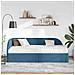 Struttura Letto Angolare con Materasso 2 pcs Blu Velluto - Foto miniatura 3
