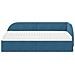 Struttura Letto Angolare con Materasso 2 pcs Blu Velluto - Foto miniatura 5