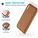 Cover Cartera per iPhone 16e - Pelle /PU, Marrone - Foto miniatura 4
