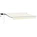 Cornice per Tenda Manuale con LED Crema 2,5 x 2 m - Foto miniatura 1