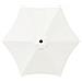 Parasol da Giardino con Luci LED 230 x 230 cm Poliestere Crema - Foto miniatura 8