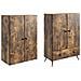 Set di armadi 2 pcs Rovere Fumo Legno ingegnerizzato - Foto miniatura 3