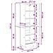 Set di armadi 2 pcs Rovere Fumo Legno ingegnerizzato - Foto miniatura 8