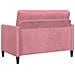 Set di Divani con Storage 2 pz Rosa Poliestere - Foto miniatura 2