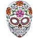 Maschera Teschio Giorno Dei Morti Taglia Unica - Foto miniatura 1