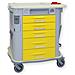 CARRELLO AMAGNETICO AURION - giallo - 5 cassetti con ruote amagnetiche, senza sistema di blocco - Foto miniatura 1