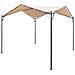 Gazebo Padiglione Tenda Tettoia 4x4 M In Acciaio Beige - Foto miniatura 1
