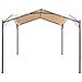 Gazebo Padiglione Tenda Tettoia 4x4 M In Acciaio Beige - Foto miniatura 3