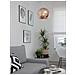 Lampadario Sferico In Vetro Oro Rosa Asaro - Foto miniatura 2