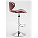 Sgabello Design Cucina Las Vegas V2 I Sedia Sgabello Imbottita In Similpelle I Sgabello Girevole E Regolabile (62-82 CM) Con Schienale Bordeaux - Foto miniatura 3