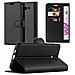 Custodia Compatibile Con Samsung Galaxy J3 2017 Us Version In Nero Carbone - Coperchio Protettiva Con Chiusura Magnetica, Funzione Stand E Tasca Per Le Carte - Foto miniatura 1