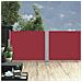 Tenda Da Sole Laterale Retrattile Rossa 140x1000 Cm - Foto miniatura 2