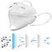 50 Pezzi Maschera Ffp2 4 Strati Maschere Kn95 Filtrazione 95% - Foto miniatura 3