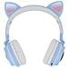 Cuffie Bluetooth Design Orecchie Gatto Animazione Luminosa Autonomia 12h - Malva - Foto miniatura 1