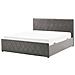 Letto In Velluto Grigio Con Contenitore 140 X 200 Cm Rochefort - Foto miniatura 7