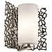 Applique 1 Luce Argento, E27 - Foto miniatura 1
