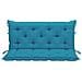 Cuscino per Panca Azzurro 120x (50+50) x7 cm in Tessuto Oxford - Foto miniatura 2