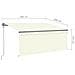 Tenda da Sole Retrattile Automatica con Parasole 3x2,5m Crema - Foto miniatura 5