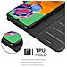Custodia Compatibile Con Samsung Galaxy A90 5g In Nero Carbone - Coperchio Protettiva Con Chiusura Magnetica, Funzione Stand E Tasca Per Le Carte - Foto miniatura 5