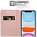 Custodia Compatibile Con Apple Iphone 11 In Classy Oro Rosa - Coperchio Protettiva Con Chiusura Magnetica, Funzione Stand E Tasca Per Le Carte - Foto miniatura 5