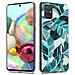 Custodia Compatibile Con Samsung Galaxy A71 4g Con Foglie Di Banana - Coperchio Protettivo In Silicone Tpu Con Motivo Floreale - Foto miniatura 5