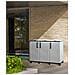 Armadio Portarifiuti Da Esterno O Interno, Mobile Porta 3 Sacchi A 3 Ante, 100% Made In Italy, Cm 102x37h90, Colore Grigio Chiaro - Foto miniatura 1