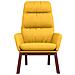 Sedia Relax Giallo Senape In Tessuto - Foto miniatura 3