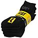 5 Paia Calze Performance Punta Tallone Rinforzati Cotone Nero 43-46 - Foto miniatura 1