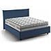 Letto Piazza E Mezza Ornella, Letto Contenitore Con Rivestimento In Tessuto, 100% Made In Italy, Apertura Frontale, Adatto Per Materasso Cm 120x190, Blu - Foto miniatura 2