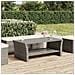 Tavolino Grigio 100x50x40 Cm In Polyrattan - Foto miniatura 1