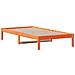 Dormeuse Marrone Cera 90x200 Cm In Legno Massello Di Pino - Foto miniatura 2