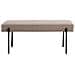 Panca Swindon - Beige - Tessuto - 100x36x42,5 Cm - Foto miniatura 1