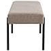 Panca Swindon - Beige - Tessuto - 100x36x42,5 Cm - Foto miniatura 4