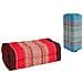 Standard - Set Di 2 Cuscini Standard Zafu Yoga E Meditazione - Kapok 100% Naturale Ad Alta Densità - Comfort E Fermezza - Stabilità Del Sedile - Rosso Bordeaux / Turchese - Foto miniatura 2