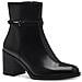 Heeled Boots Stivaletti Pelle Scarpe Donna Nero Eu 38, 1-25319-43 001 - Foto miniatura 1