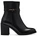 Heeled Boots Stivaletti Pelle Scarpe Donna Nero Eu 38, 1-25319-43 001 - Foto miniatura 2