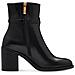 Heeled Boots Stivaletti Pelle Scarpe Donna Nero Eu 38, 1-25319-43 001 - Foto miniatura 3