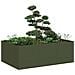 Fioriera Verde Oliva 120x80x40 Cm In Acciaio - Foto miniatura 1