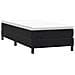 Letto A Molle Senza Materasso Nero 90x220 Cm In Velluto - Foto miniatura 3