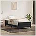 Letto A Molle Senza Materasso Nero 90x220 Cm In Velluto - Foto miniatura 1