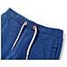 Pantaloncini per Bambini con Coulisse Blu Scuro Mélange 128 - Foto miniatura 3