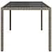 Tavolo da Pranzo da Giardino Grigio 190x90x75 cm Polyrattan - Foto miniatura 4