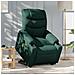 Poltrona Alzapersona Massaggiante Elettrica Verde Scuro Tessuto - Foto miniatura 2
