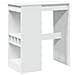 Tavolo Bar con Rastrelliera Bianco 90x47,5x103,5 cm Truciolato - Foto miniatura 1