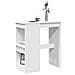 Tavolo Bar con Rastrelliera Bianco 90x47,5x103,5 cm Truciolato - Foto miniatura 2